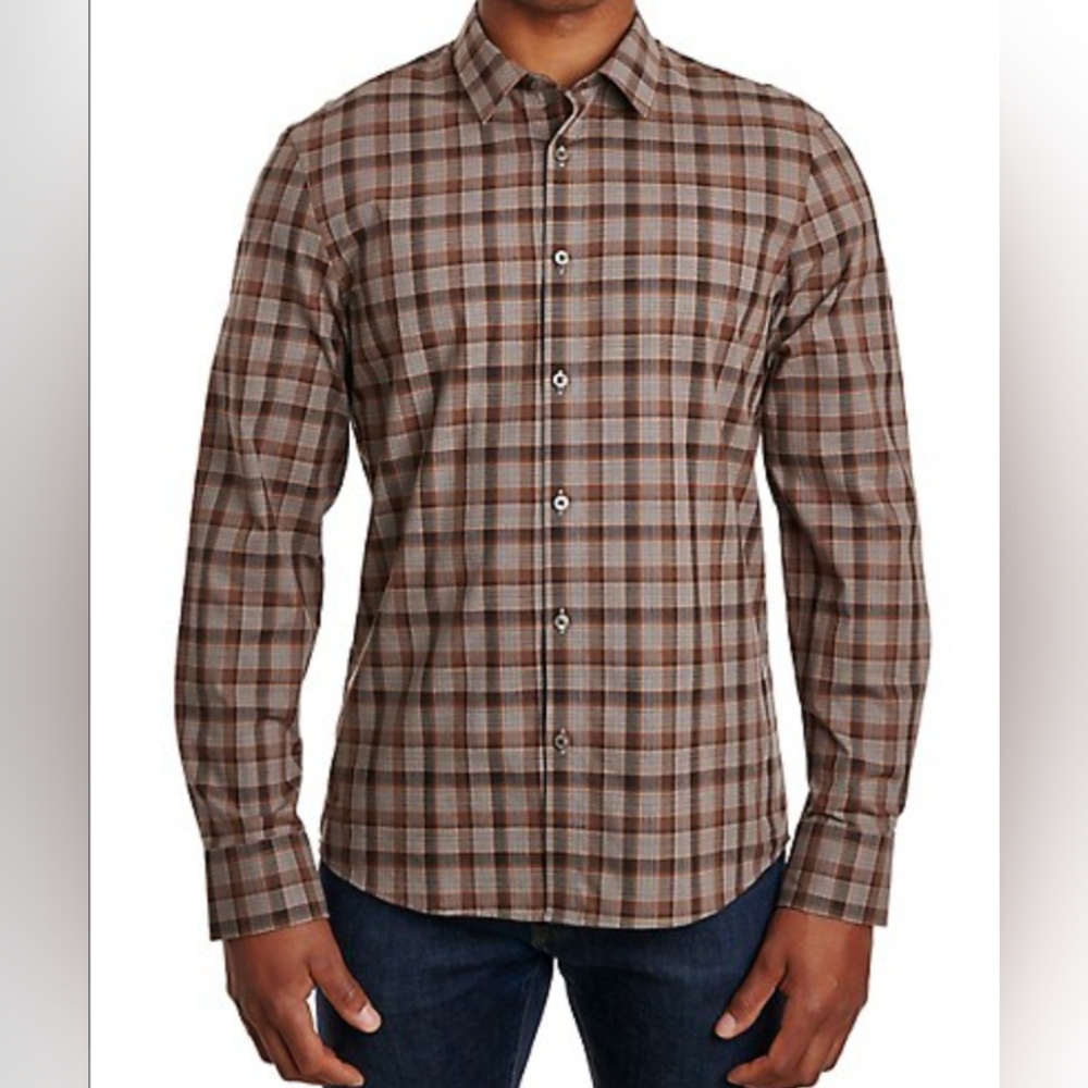 3 for $30 Modern English John Lennon Stretchable Plaid Shirt 2XL New with tags!